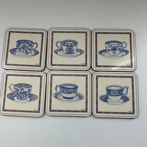 Pimpernel  Tea Time Coasters  Made In England Set Of 6 Vintage